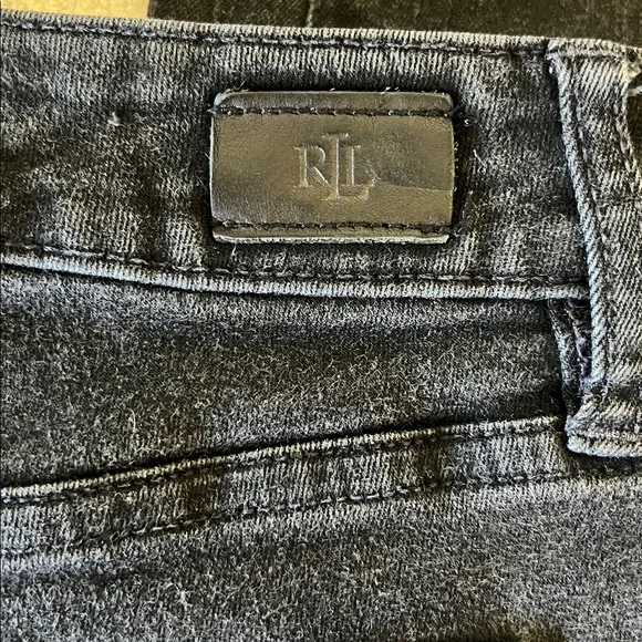 Lauren Ralph Lauren Indigo Black Denim Pants Size 6 - Picture 4 of 9